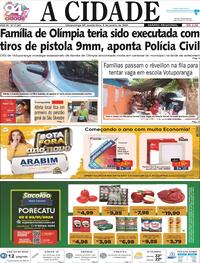 Capa do jornal Jornal A Cidade de Votuporanga 03/01/2024