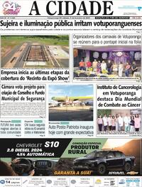 Capa do jornal Jornal A Cidade de Votuporanga 03/02/2024