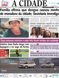 Capa do jornal Jornal A Cidade de Votuporanga 05/01/2024