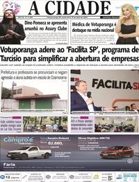 Capa do jornal Jornal A Cidade de Votuporanga 05/04/2024