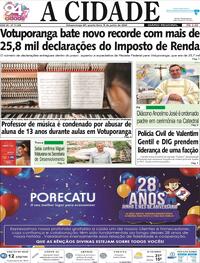 Capa do jornal Jornal A Cidade de Votuporanga 05/06/2024