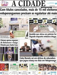 Capa do jornal Jornal A Cidade de Votuporanga 06/03/2024