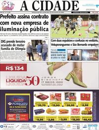 Capa do jornal Jornal A Cidade de Votuporanga 08/02/2024