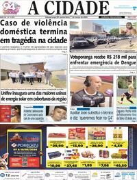 Capa do jornal Jornal A Cidade de Votuporanga 07/03/2024