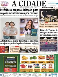 Capa do jornal Jornal A Cidade de Votuporanga 09/04/2024