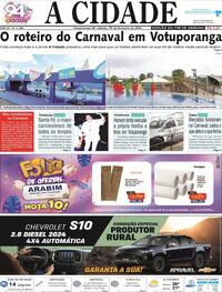 Capa do jornal Jornal A Cidade de Votuporanga 10/02/2024