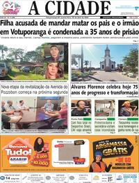 Capa do jornal Jornal A Cidade de Votuporanga 10/04/2024