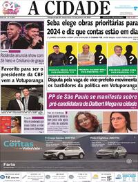 Capa do jornal Jornal A Cidade de Votuporanga 12/01/2024