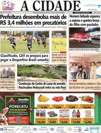 Capa do jornal Jornal A Cidade de Votuporanga 12/03/2024