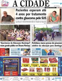 Capa do jornal Jornal A Cidade de Votuporanga 13/06/2024