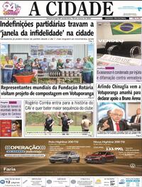 Capa do jornal Jornal A Cidade de Votuporanga 15/03/2024