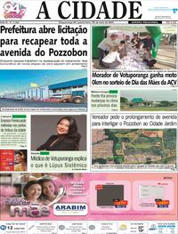 Capa do jornal Jornal A Cidade de Votuporanga 15/05/2024