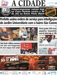 Capa do jornal Jornal A Cidade de Votuporanga 15/06/2024