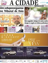 Capa do jornal Jornal A Cidade de Votuporanga 16/02/2024