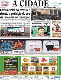 Capa do jornal Jornal A Cidade de Votuporanga 16/07/2024