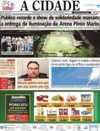 Capa do jornal Jornal A Cidade de Votuporanga 17/01/2024