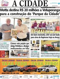 Capa do jornal Jornal A Cidade de Votuporanga 17/02/2024