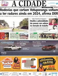 Capa do jornal Jornal A Cidade de Votuporanga 17/04/2024
