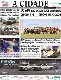 Capa do jornal Jornal A Cidade de Votuporanga 17/05/2024