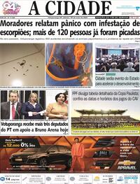 Capa do jornal Jornal A Cidade de Votuporanga 18/05/2024