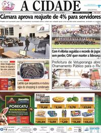 Capa do jornal Jornal A Cidade de Votuporanga 19/03/2024