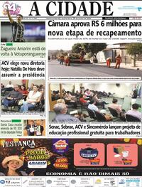 Capa do jornal Jornal A Cidade de Votuporanga 19/06/2024