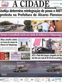 Capa do jornal Jornal A Cidade de Votuporanga 19/07/2024
