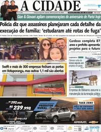 Capa do jornal Jornal A Cidade de Votuporanga 20/01/2024
