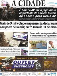 Capa do jornal Jornal A Cidade de Votuporanga 20/04/2024