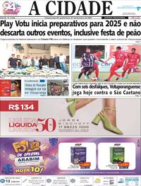Capa do jornal Jornal A Cidade de Votuporanga 21/02/2024