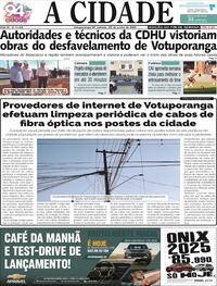 Capa do jornal Jornal A Cidade de Votuporanga 22/06/2024