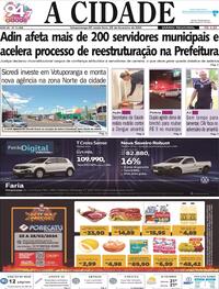 Capa do jornal Jornal A Cidade de Votuporanga 23/02/2024