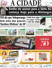 Capa do jornal Jornal A Cidade de Votuporanga 24/01/2024