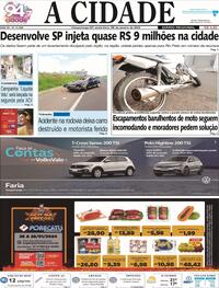 Capa do jornal Jornal A Cidade de Votuporanga 26/01/2024