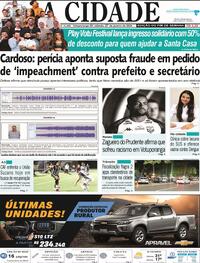 Capa do jornal Jornal A Cidade de Votuporanga 27/01/2024