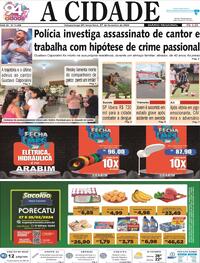 Capa do jornal Jornal A Cidade de Votuporanga 27/02/2024