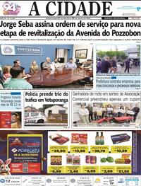 Capa do jornal Jornal A Cidade de Votuporanga 28/03/2024