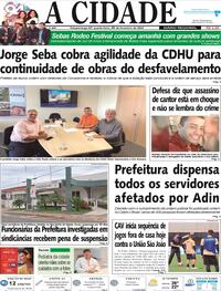 Capa do jornal Jornal A Cidade de Votuporanga 28/02/2024