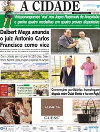 Capa do jornal Jornal A Cidade de Votuporanga 31/07/2024