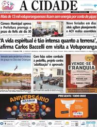 Capa do jornal Jornal A Cidade de Votuporanga 03/09/2025
