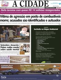 Capa do jornal Jornal A Cidade de Votuporanga 03/10/2025