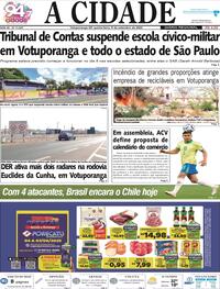 Capa do jornal Jornal A Cidade de Votuporanga 04/09/2025