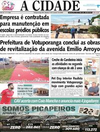 Capa do jornal Jornal A Cidade de Votuporanga 04/10/2025