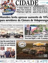 Capa do jornal Jornal A Cidade de Votuporanga 06/12/2025