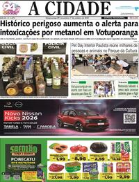 Capa do jornal Jornal A Cidade de Votuporanga 07/10/2025