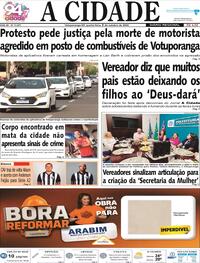 Capa do jornal Jornal A Cidade de Votuporanga 08/10/2025