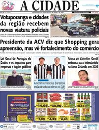 Capa do jornal Jornal A Cidade de Votuporanga 09/10/2025