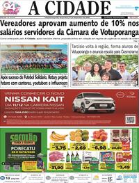 Capa do jornal Jornal A Cidade de Votuporanga 09/12/2025