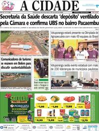 Capa do jornal Jornal A Cidade de Votuporanga 10/06/2025