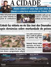 Capa do jornal Jornal A Cidade de Votuporanga 10/10/2025